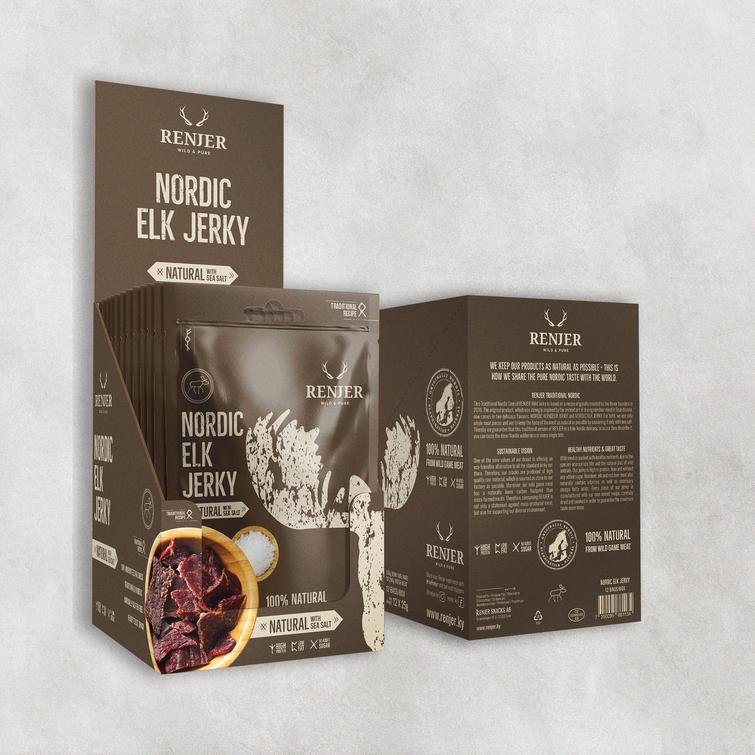 NORDIC ELK JERKY -Hirven kuivaliha Renjer 25 g ME:12