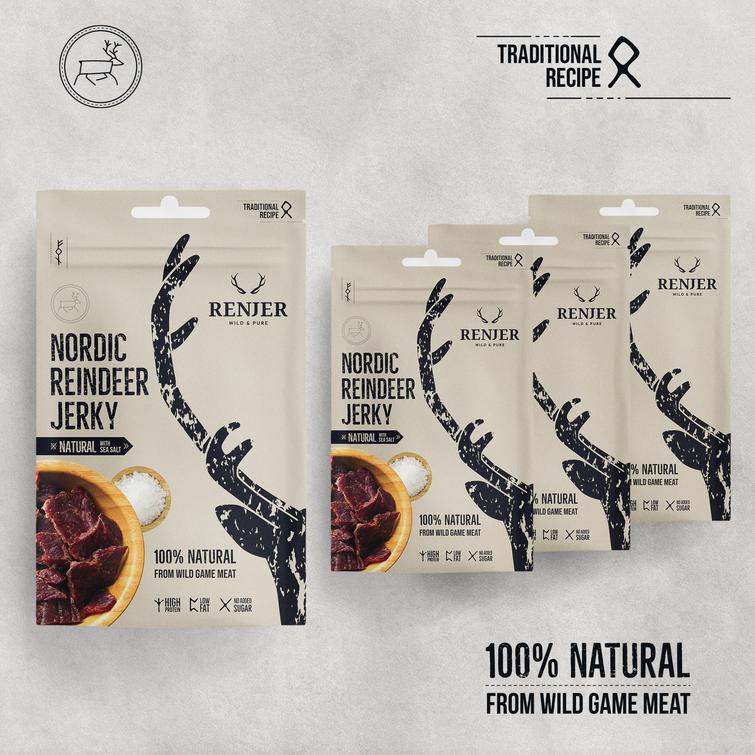 NORDIC REINDEER JERKY -Poron kuivaliha Renjer 25g